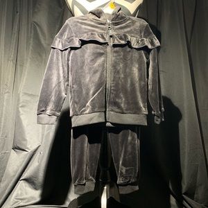 Wonder Nation Jacket Sweatpants Set Black 4T